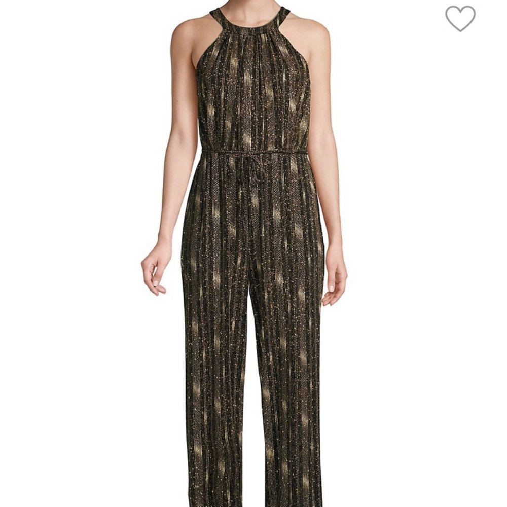 Calvin Klein Black and Gold Jumpsuit Reg.